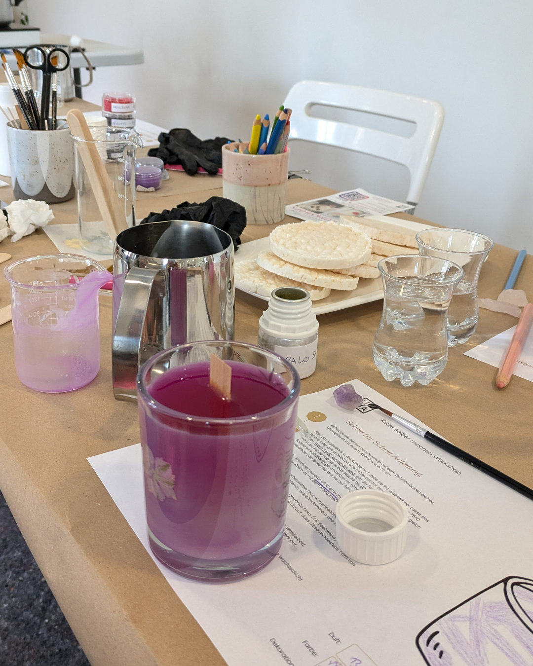 Bunte Kerze in Berlin selber machen