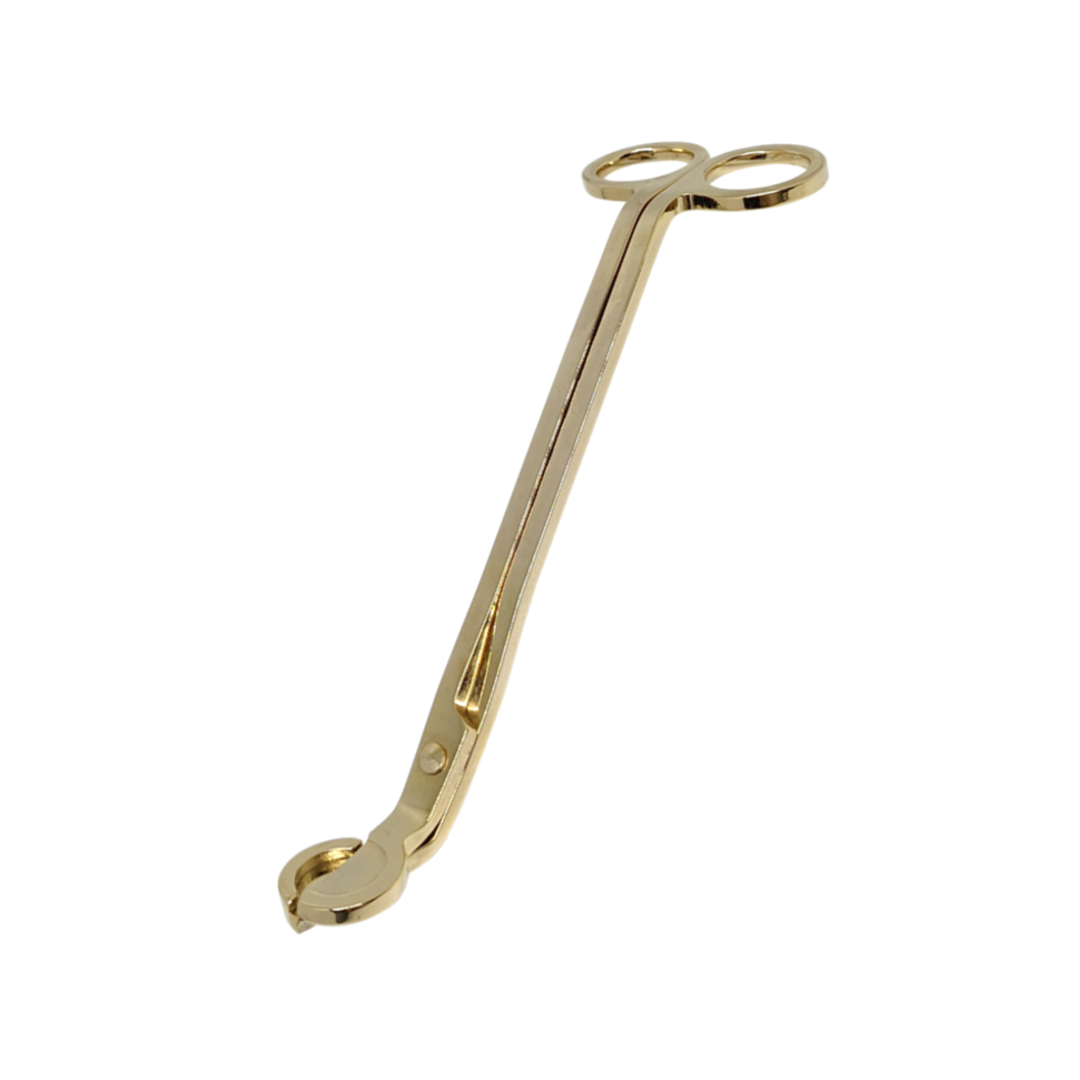 Candle wick trimmer gold
