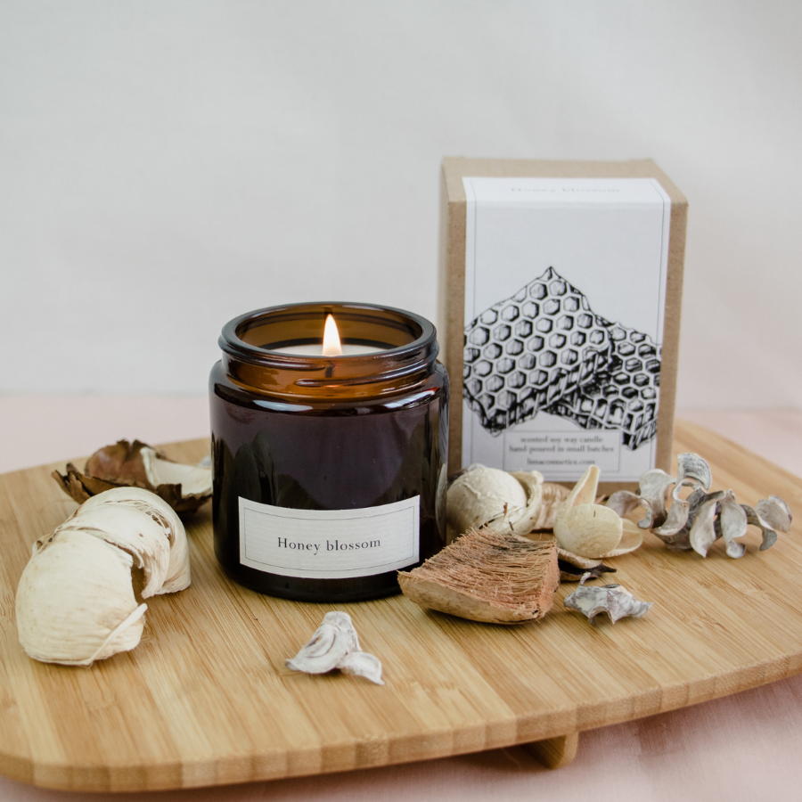 Honey blossom soy wax candle