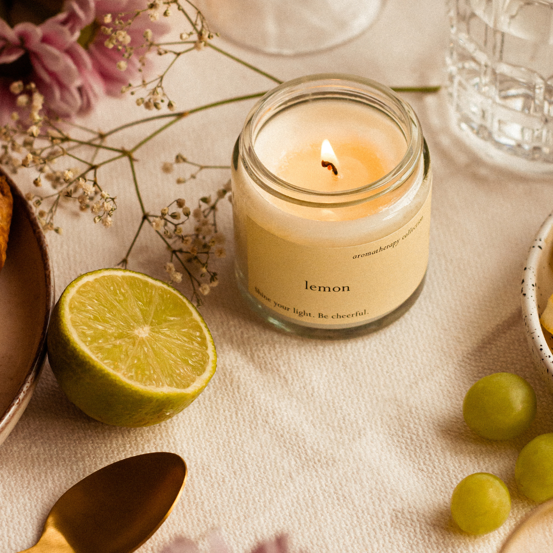 Lemon natürliche Duftkerze mit Zitrusduft