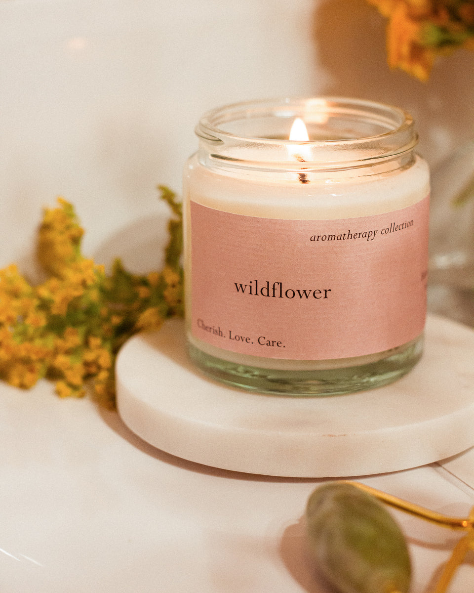 Wildflower aroma candle natural scented candle – LIMA Cosmetics