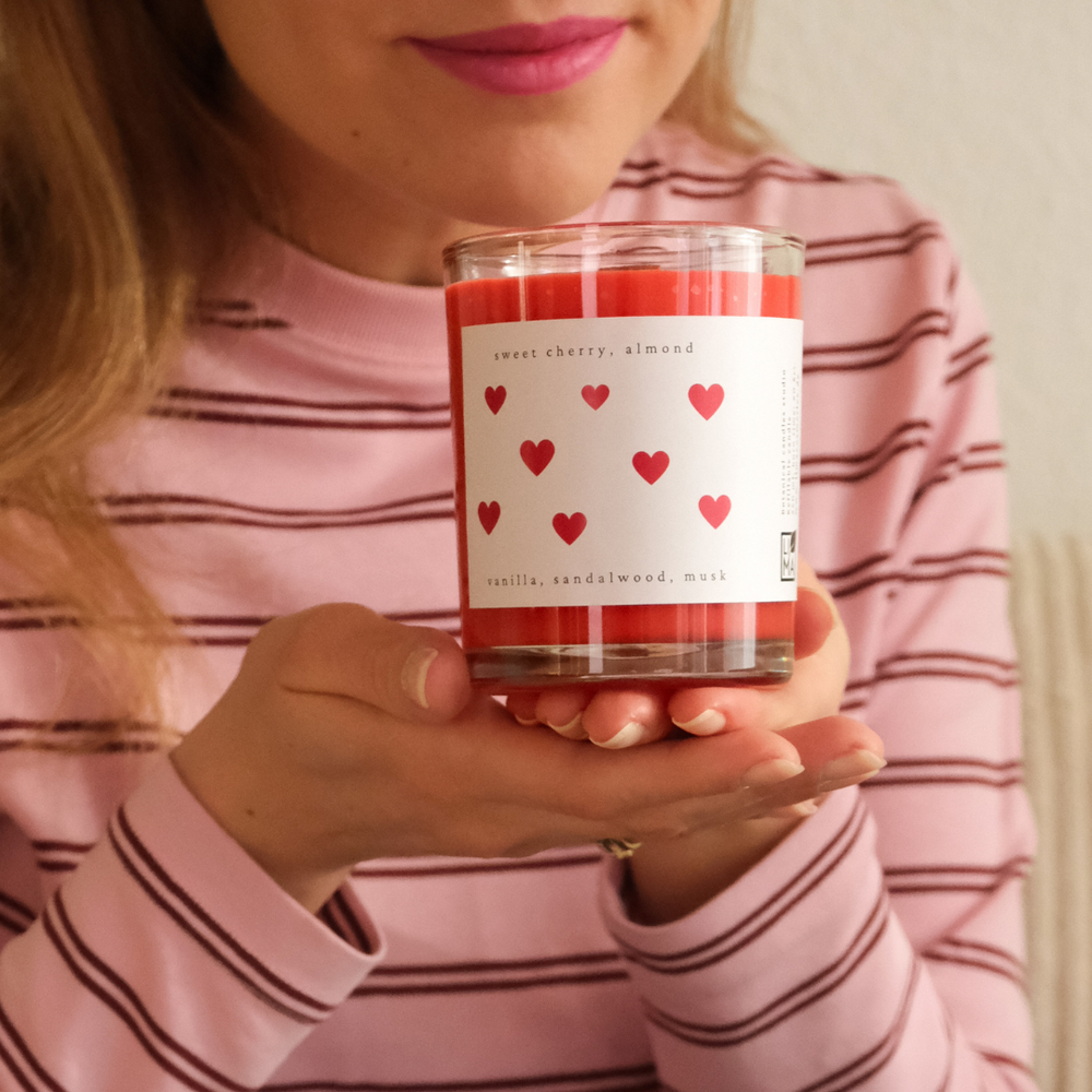 'AMORE' Kerze zum Valentinstag