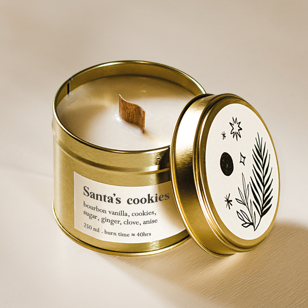 
                  
                    Santa's cookies botanische Duftkerze - groß mit Holzdocht - neu!
                  
                