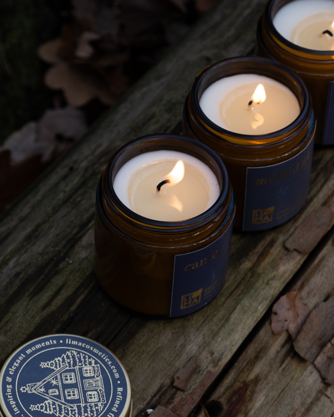 
                  
                    Handgegossene Sojawachs Adventskerze Candy mit frischem Pfefferminz-Vanille-Duft.
                  
                