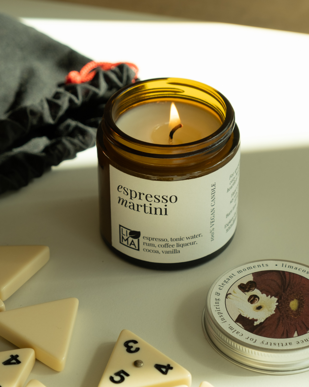 Duftkerze mit Kaffeeduft aus hochwertigem Sojawachs