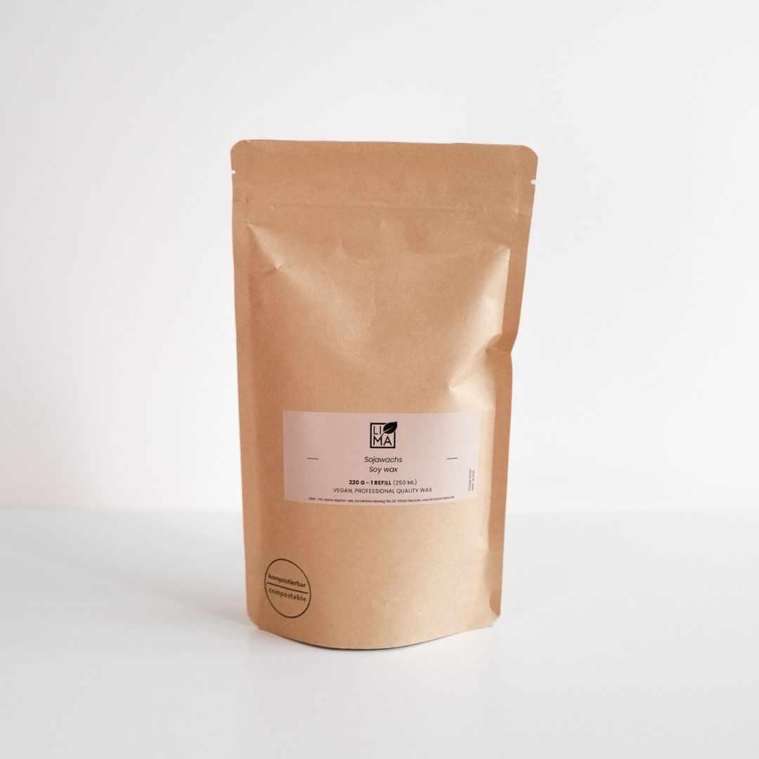 Sojawachs im Blockbodenbeutel