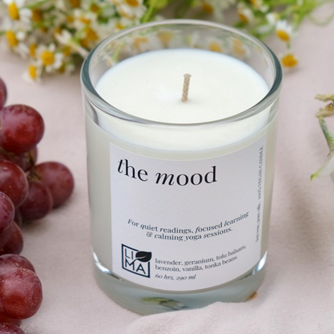 Grosse Kerze the mood aus Sojawachs