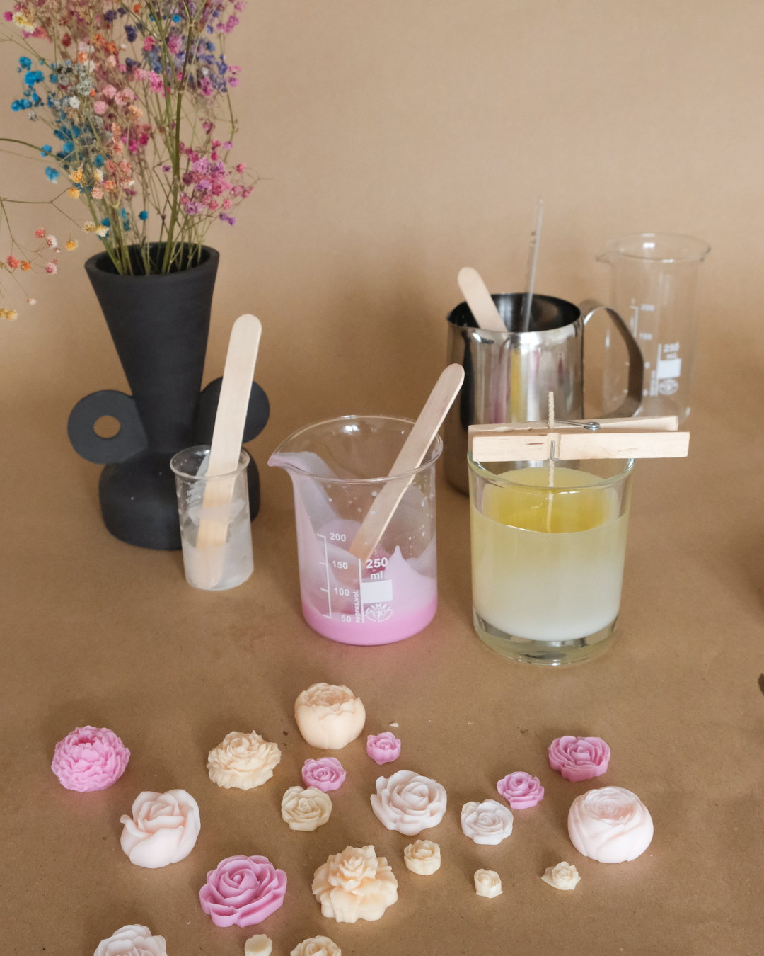 Blumenkerze selber machen