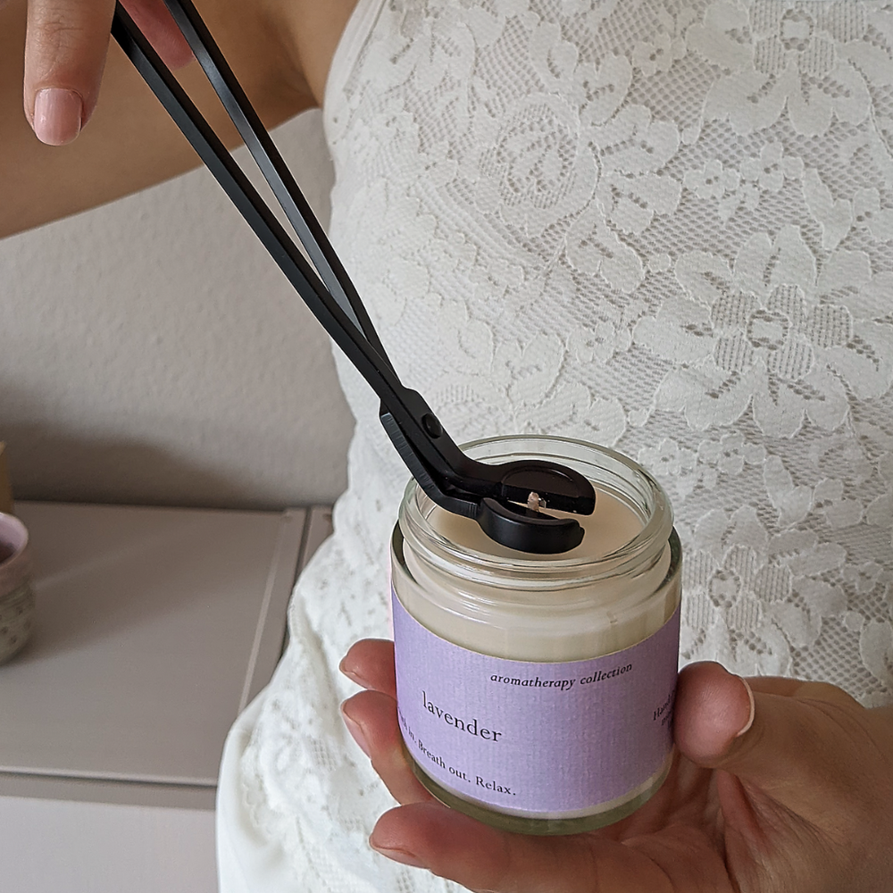 Candle wick trimmer black