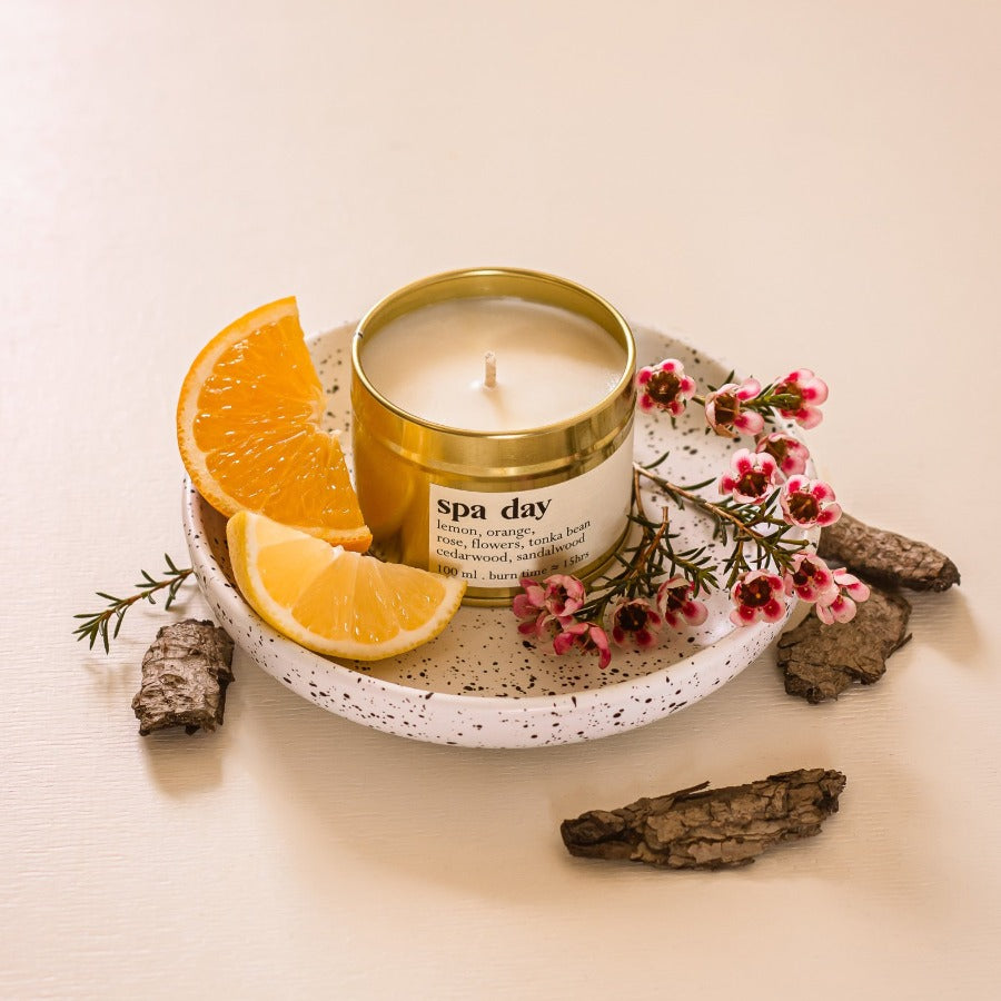 
                  
                    Spa day botanical scented candle - small
                  
                