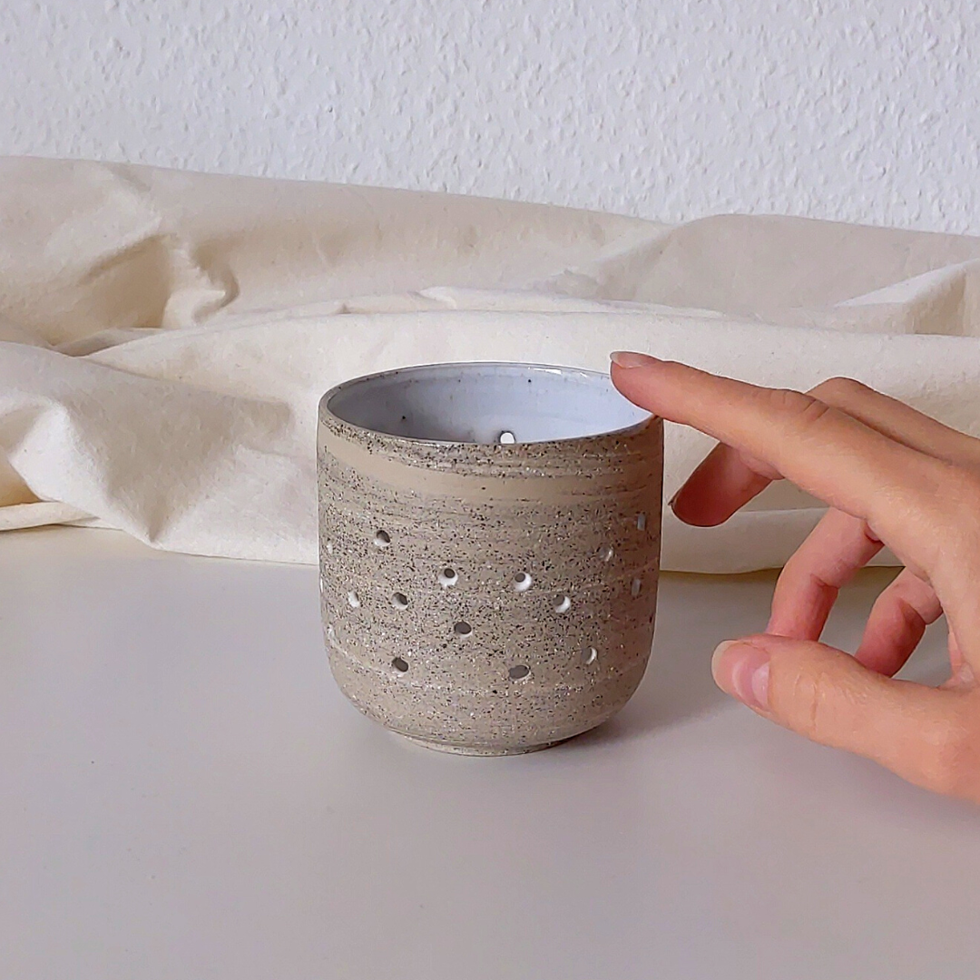 Keramik Teelichthalter handgemacht