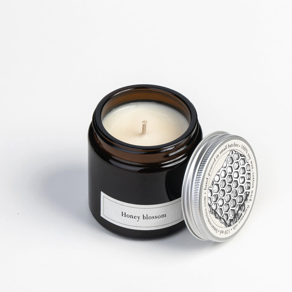 
                  
                    Honey blossom soy wax candle
                  
                